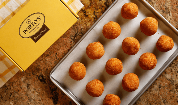 A sheet of Potato Balls