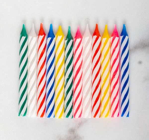 Multi-Color Celebration Candles
