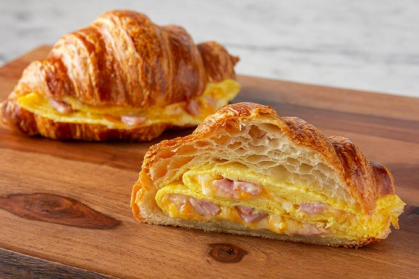 Ham and Cheese Omelette Sandwich