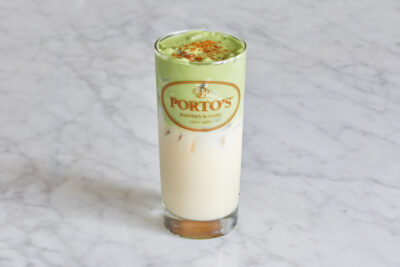 Iced Pumpkin Sweet Cream Matcha Latte
